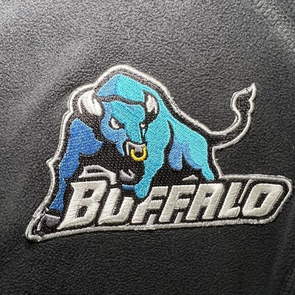 University Of Buffalo Bulls Eddie Bauer Full Zip Fleece Jacket Womens Size Large - Picture 7 of 16